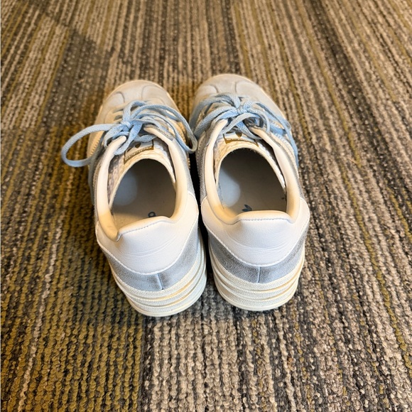 Sky Blue Adidas Gazelle Platform Sneakers - Picture 2 of 4